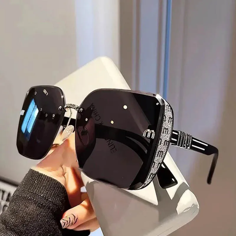 Luxury Designer Square Sunglasses Women High Quality Letters Sun Glasses Ladies Vintage Trendy Driving Eyewear Gafas De Sol