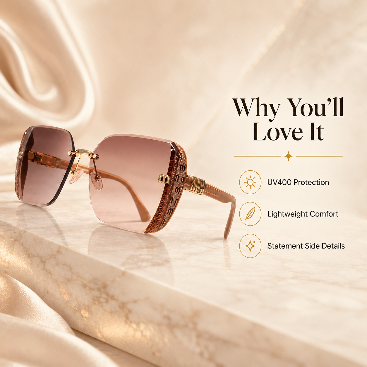 Luxury Square Sunglasses