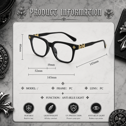 Chrome Hearts Style Glasses