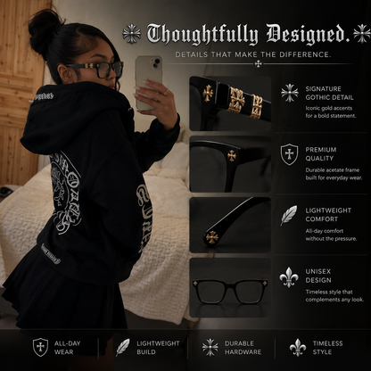 Chrome Hearts Style Glasses