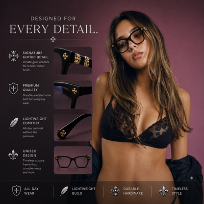 Chrome Hearts Style Glasses
