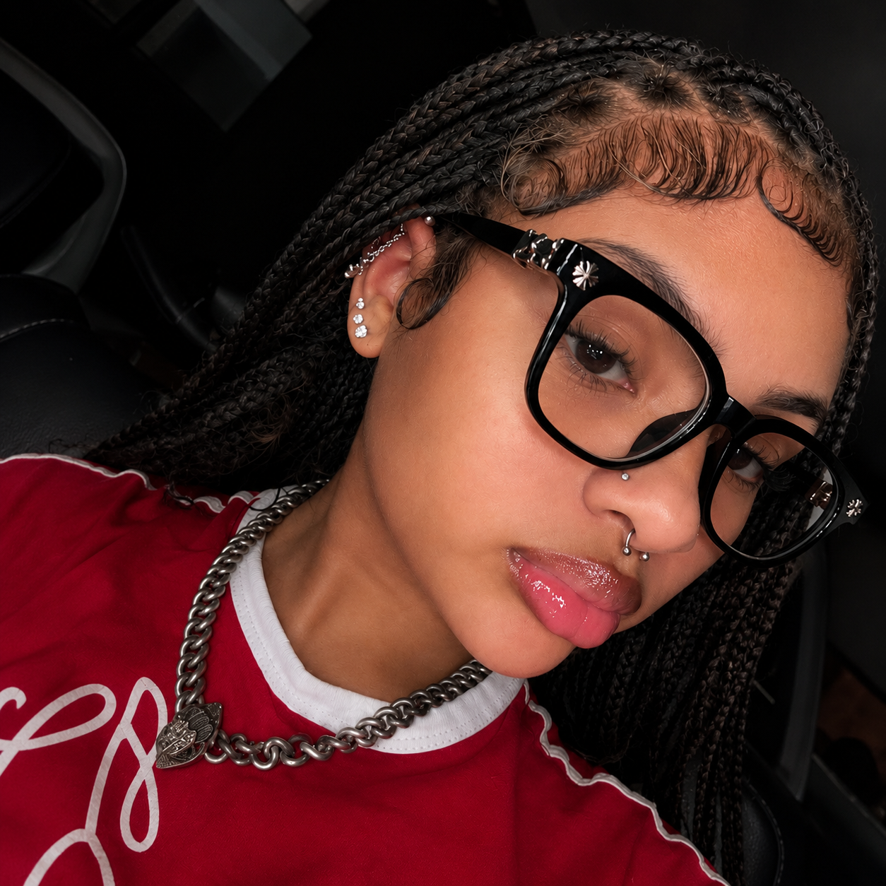 Chrome Hearts Style Glasses