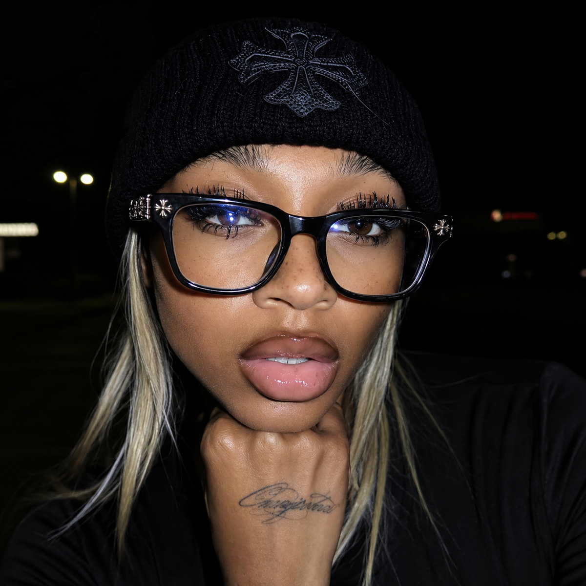 Chrome Hearts Style Glasses