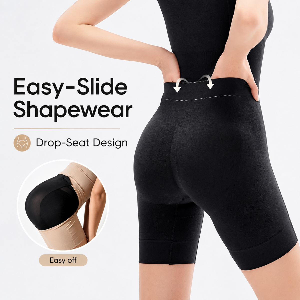 SculptCurve™ Open Back Butt Lifting Shapewear Bodysuit