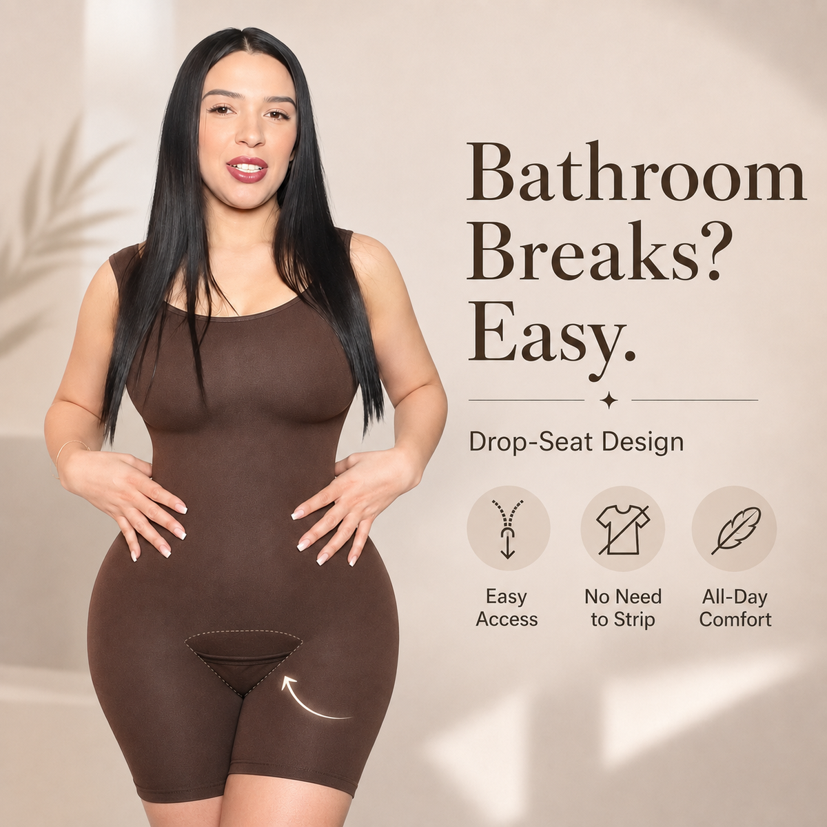 SculptCurve™ Open Back Butt Lifting Shapewear Bodysuit