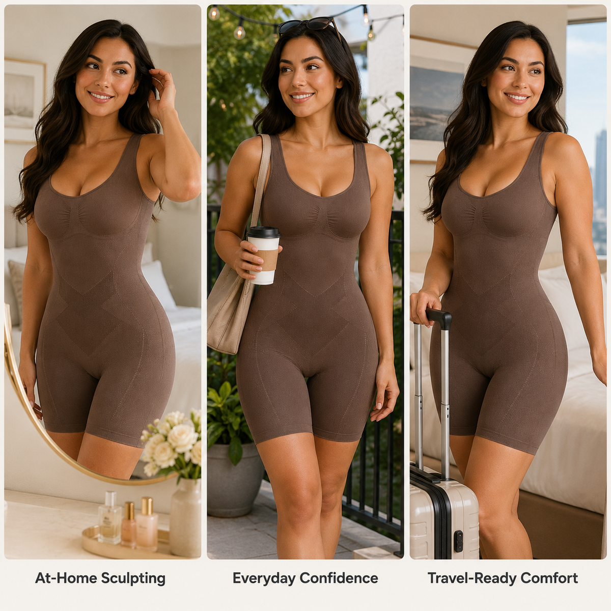 SculptCurve™ Open Back Butt Lifting Shapewear Bodysuit