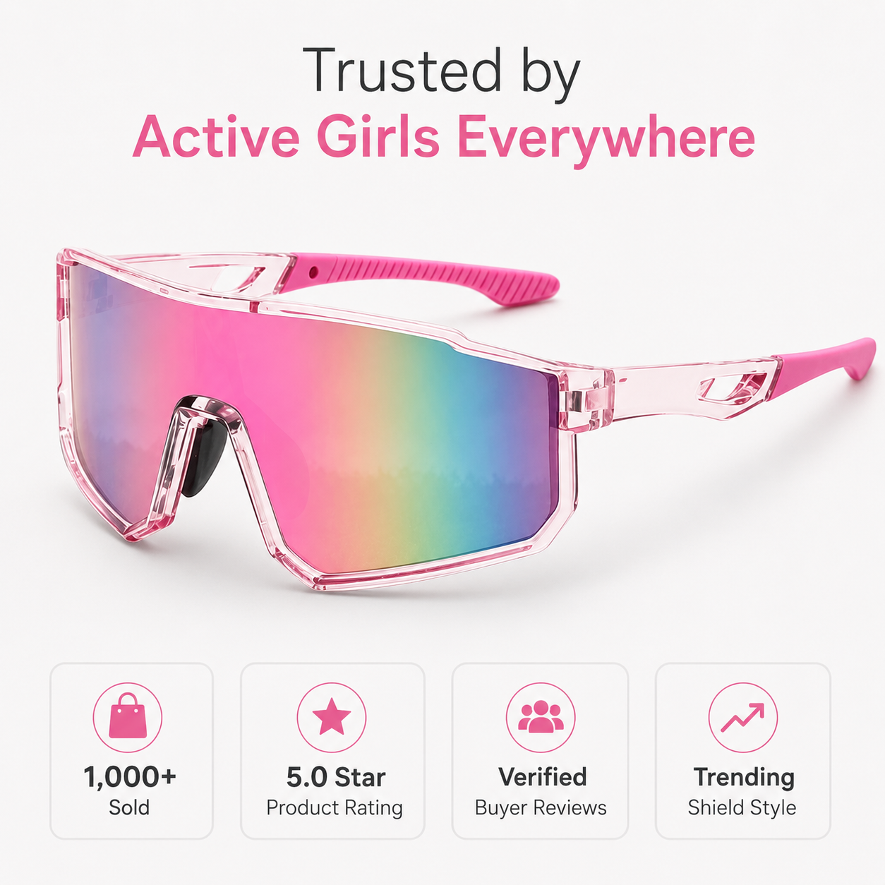 Shield Sport Sunglasses, Bold Coverage for Walks, Errands & Outdoor Days