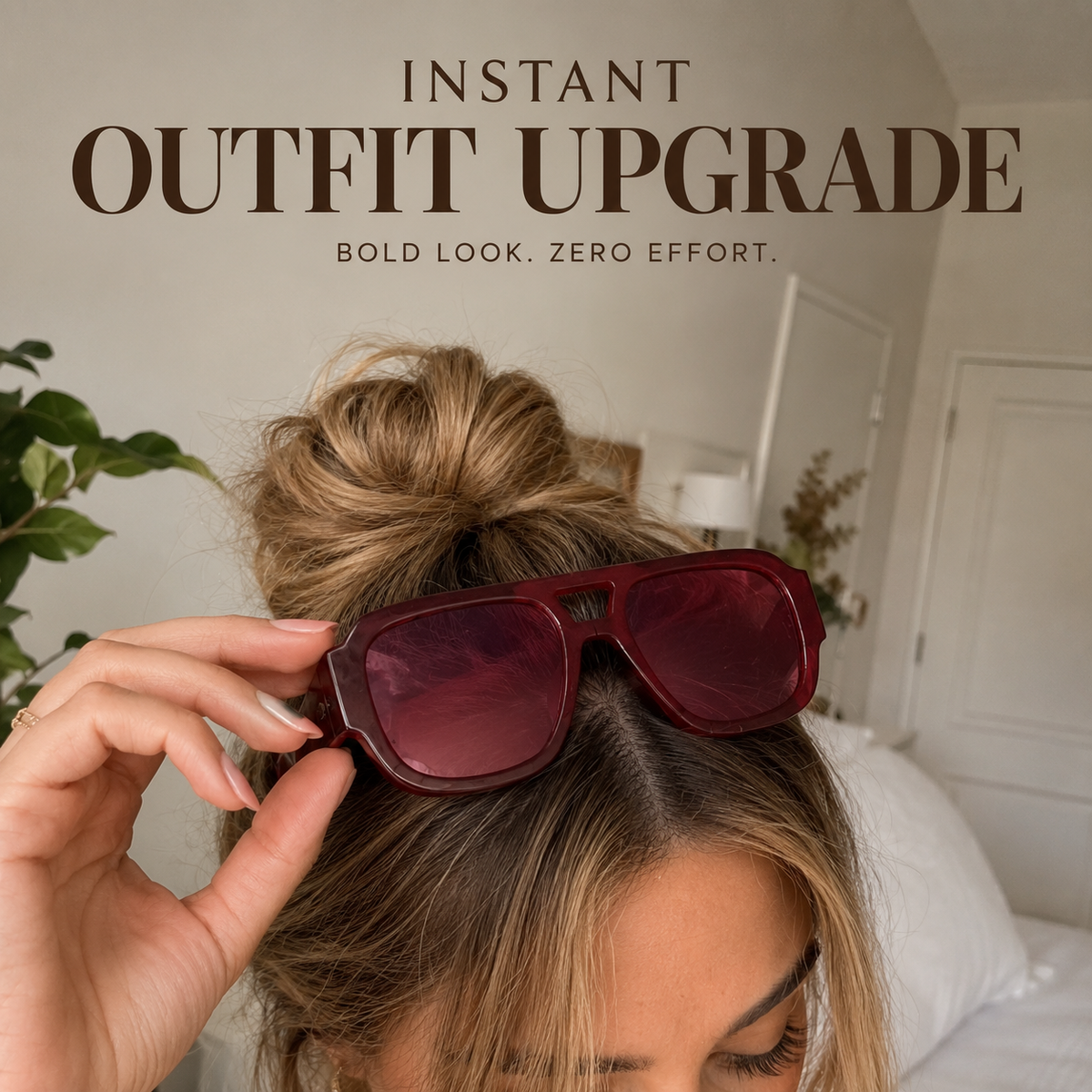 Double Bridges Square Sun Glasses