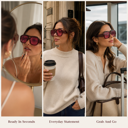 Double Bridges Square Sun Glasses