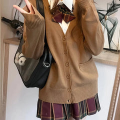 Classic V-Neck Knit Cardigan Bleasures™