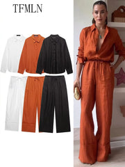 Fall Comfort Blouse & Trouser Set Bleasures™