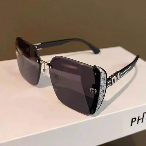 Luxury Designer Square Sunglasses Women High Quality Letters Sun Glasses Ladies Vintage Trendy Driving Eyewear Gafas De Sol