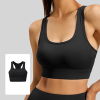Original supplier sports bra photo, black, Chinese label removed only