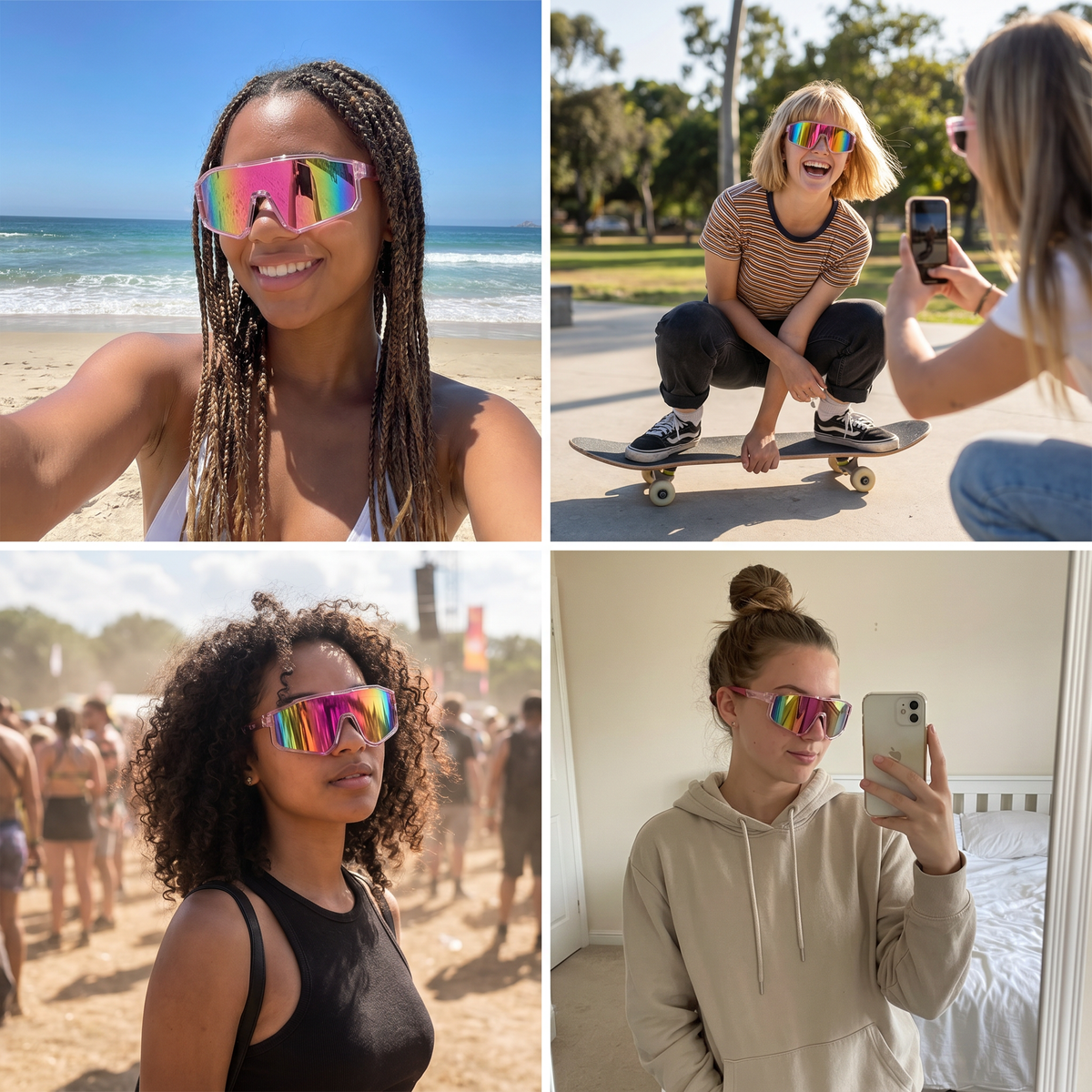 Shield Sport Sunglasses, Bold Coverage for Walks, Errands & Outdoor Days