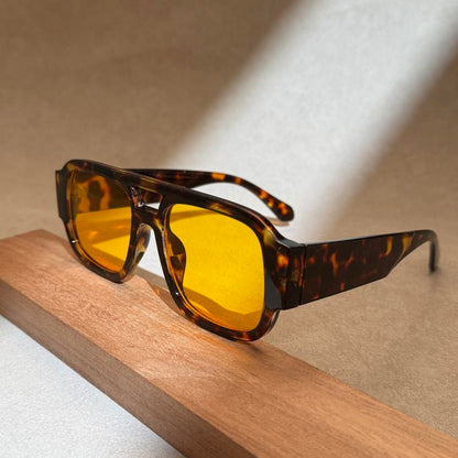 Double Bridges Square Sun Glasses