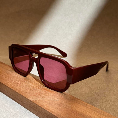 Double Bridges Square Sun Glasses